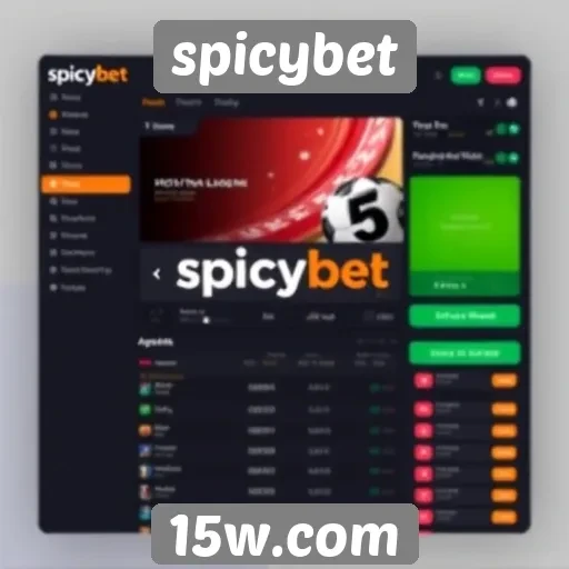 Interface do usuário no site spicybet